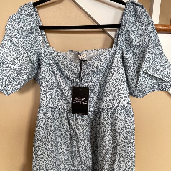 WAT The Brand Ditzy Print Frill Strap Midi dress sz XXL - Picture 3 of 6